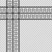 Keffiyeh-Symbol des palästinensischen Widerstandsm Aufkleber (Vorderseite)