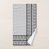 Keffiyeh-Symbol des palästinensischen Widerstandsm Badhandtuch Set (Handtuch)