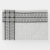 Keffiyeh-Symbol des palästinensischen Widerstandsm Banner (Horizontal)