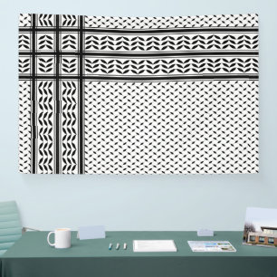Keffiyeh-Symbol des palästinensischen Widerstandsm Banner