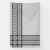 Keffiyeh-Symbol des palästinensischen Widerstandsm Banner (Vertikal)