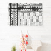 Keffiyeh-Symbol des palästinensischen Widerstandsm Banner (InSitu)