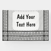 Keffiyeh-Symbol des palästinensischen Widerstandsm Banner (Horizontal)