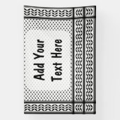 Keffiyeh-Symbol des palästinensischen Widerstandsm Banner (Vertikal)