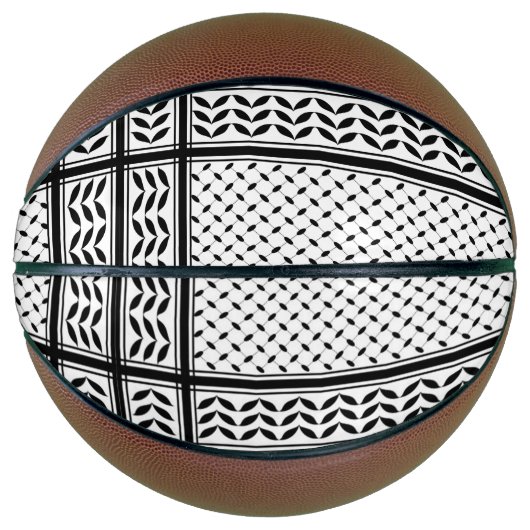 Keffiyeh-Symbol des palästinensischen Widerstandsm Basketball (Vorderseite)