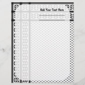 Keffiyeh-Symbol des palästinensischen Widerstandsm Briefbogen (Vorderseite)