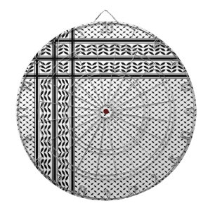 Keffiyeh-Symbol des palästinensischen Widerstandsm Dartscheibe