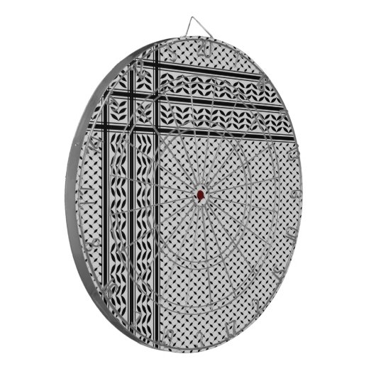 Keffiyeh-Symbol des palästinensischen Widerstandsm Dartscheibe (Vorderseite Links)