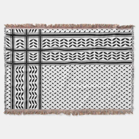 Keffiyeh-Symbol des palästinensischen Widerstandsm Decke (Vorderseite)