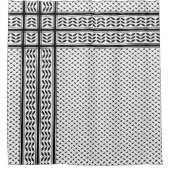 Keffiyeh-Symbol des palästinensischen Widerstandsm Duschvorhang (Vorderseite)