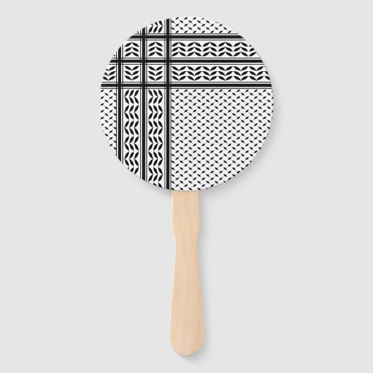 Keffiyeh-Symbol des palästinensischen Widerstandsm Fächer (Vorderseite)