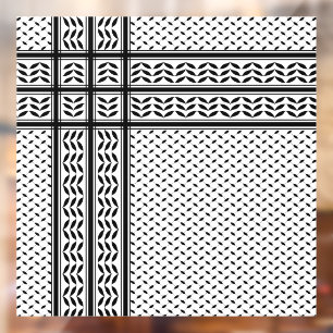 Keffiyeh-Symbol des palästinensischen Widerstandsm Fensteraufkleber