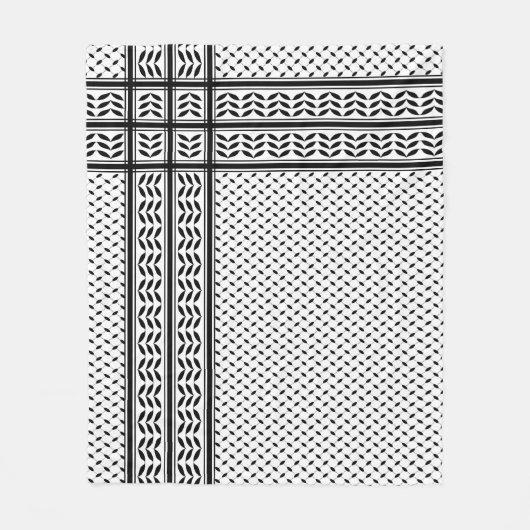Keffiyeh-Symbol des palästinensischen Widerstandsm Fleecedecke (Vorderseite)