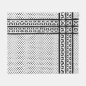 Keffiyeh-Symbol des palästinensischen Widerstandsm Fleecedecke (Vorderseite (Horizontal))