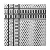 Keffiyeh-Symbol des palästinensischen Widerstandsm Fliese (Vorderseite)
