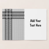 Keffiyeh-Symbol des palästinensischen Widerstandsm Folienkarte (Innenseite)