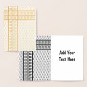 Keffiyeh-Symbol des palästinensischen Widerstandsm Folienkarte (Anzeige)