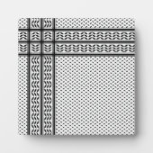 Keffiyeh-Symbol des palästinensischen Widerstandsm Fotoplatte (Vorderseite)