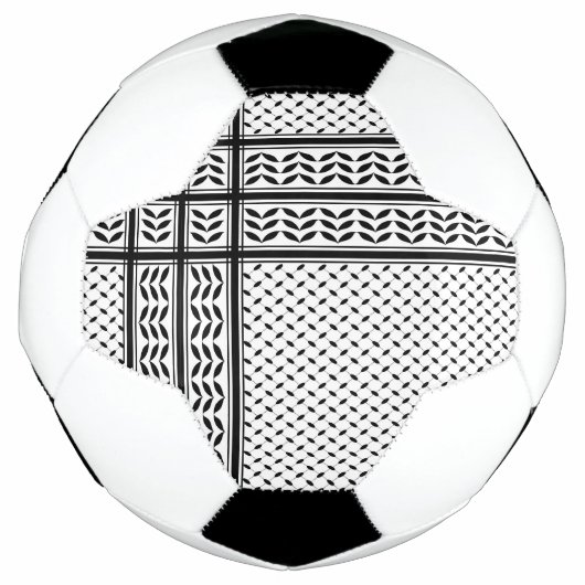Keffiyeh-Symbol des palästinensischen Widerstandsm Fußball (Vorderseite)