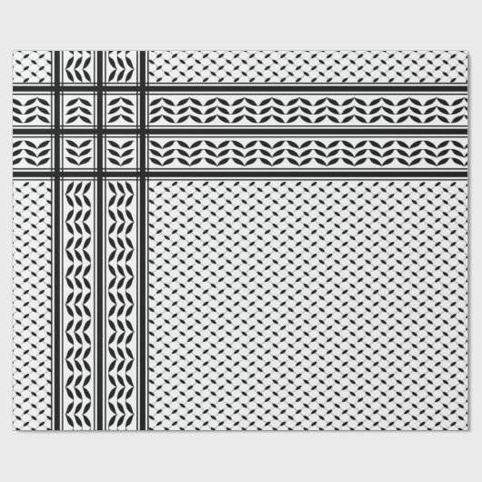 Keffiyeh-Symbol des palästinensischen Widerstandsm Geschenkpapier (Flach)