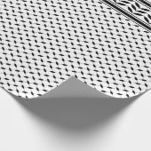 Keffiyeh-Symbol des palästinensischen Widerstandsm Geschenkpapier (Ecke)