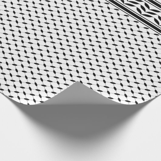 Keffiyeh-Symbol des palästinensischen Widerstandsm Geschenkpapier (Ecke)