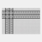 Keffiyeh-Symbol des palästinensischen Widerstandsm Geschenkpapier Set (Vorderseite 2)