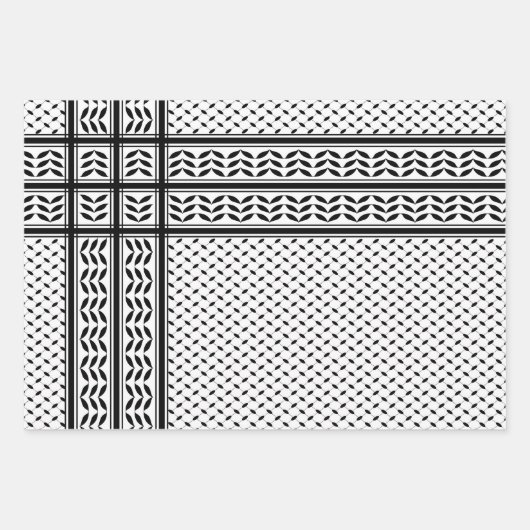 Keffiyeh-Symbol des palästinensischen Widerstandsm Geschenkpapier Set (Vorderseite 2)