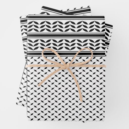 Keffiyeh-Symbol des palästinensischen Widerstandsm Geschenkpapier Set (Beispiel)