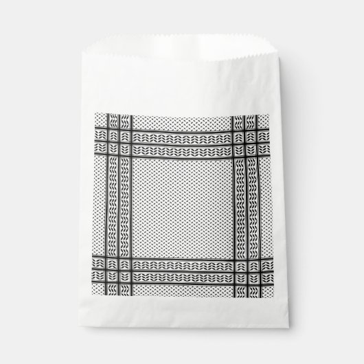 Keffiyeh-Symbol des palästinensischen Widerstandsm Geschenktütchen (Vorderseite)