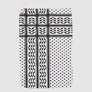 Keffiyeh-Symbol des palästinensischen Widerstandsm Golfhandtuch