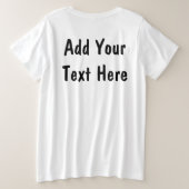 Keffiyeh-Symbol des palästinensischen Widerstandsm Große Größe T-Shirt (Design Rückseite)