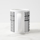 Keffiyeh-Symbol des palästinensischen Widerstandsm Jumbo-Tasse (Rückseite)