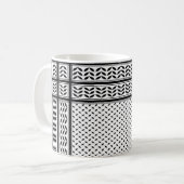 Keffiyeh-Symbol des palästinensischen Widerstandsm Kaffeetasse (Vorderseite Links)
