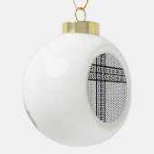 Keffiyeh-Symbol des palästinensischen Widerstandsm Keramik Kugel-Ornament (Links)