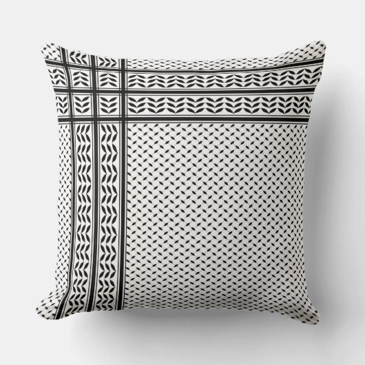 Keffiyeh-Symbol des palästinensischen Widerstandsm Kissen (Vorderseite)