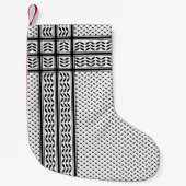 Keffiyeh-Symbol des palästinensischen Widerstandsm Kleiner Weihnachtsstrumpf (Vorderseite)