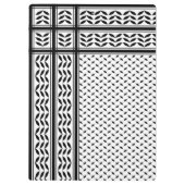 Keffiyeh-Symbol des palästinensischen Widerstandsm Klemmbrett (Rückseite)