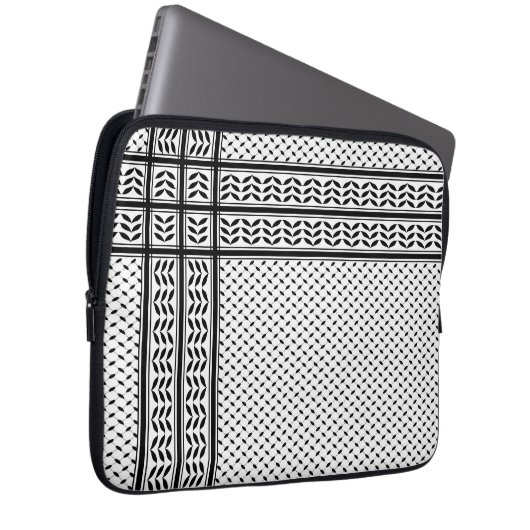 Keffiyeh-Symbol des palästinensischen Widerstandsm Laptopschutzhülle (Vorne Rechts)