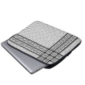 Keffiyeh-Symbol des palästinensischen Widerstandsm Laptopschutzhülle (Vorne Knopf)