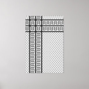 Keffiyeh-Symbol des palästinensischen Widerstandsm Leinwanddruck