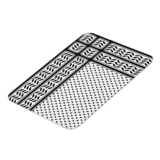 Keffiyeh-Symbol des palästinensischen Widerstandsm Magnet (Linke Seite)