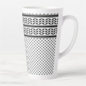 Keffiyeh-Symbol des palästinensischen Widerstandsm Milchtasse (Rechts)