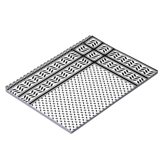 Keffiyeh-Symbol des palästinensischen Widerstandsm Notizblock (Linke Seite)