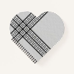 Keffiyeh-Symbol des palästinensischen Widerstandsm Notizblock
