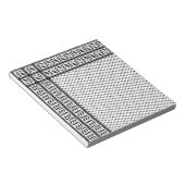 Keffiyeh-Symbol des palästinensischen Widerstandsm Notizblock (angewinkelt)