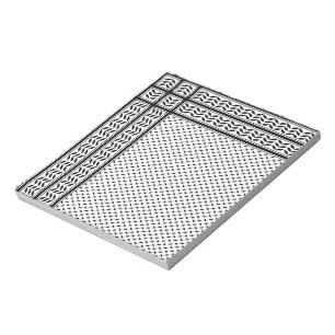 Keffiyeh-Symbol des palästinensischen Widerstandsm Notizblock