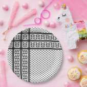 Keffiyeh-Symbol des palästinensischen Widerstandsm Pappteller (Party)