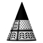 Keffiyeh-Symbol des palästinensischen Widerstandsm Partyhütchen (Links)