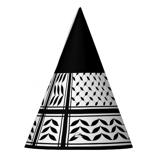 Keffiyeh-Symbol des palästinensischen Widerstandsm Partyhütchen (Links)